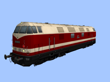 Variante 6.1 (118, 118 405-0, 2x1000PS, ein umlaufender Zierstreifen, PZ80, rot-elfenbein)