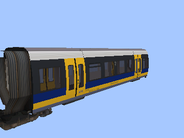 Variante 1.1 (943, NordWestBahn VT718 (Mittelwagen), blau/gelb)