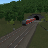 BR 628 in Doppeltraktion verlässt den Tunnell